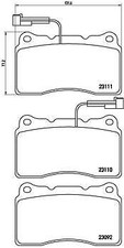 BREMBO P23078 Kit pastiglie freno per ALFA ROMEO 156 Sportwagon (932_), 159 (939
