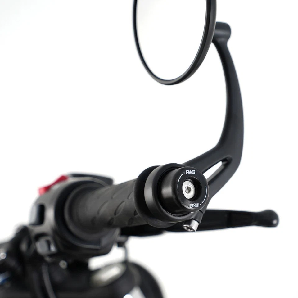 R&G Racing Black Bar End Sliders para 2017-2024 Triumph Bonneville Bobber - Imagem 2 de 4