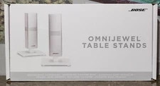 Bose OmniJewel Speaker Table Stands - White Finish - Bose Original New & Sealed!