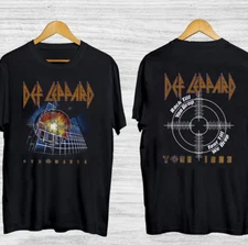 1983 Def Leppard Pyromania Tour T-Shirt Black