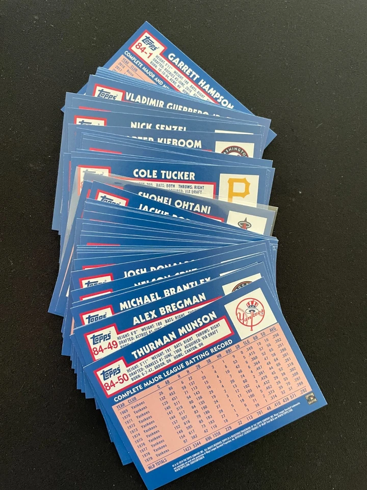 Complete Set 50 Cards - 2019 Topps Update 1984 - Alonso Tatis Vlad Ohtani RC - Image 3 of 3