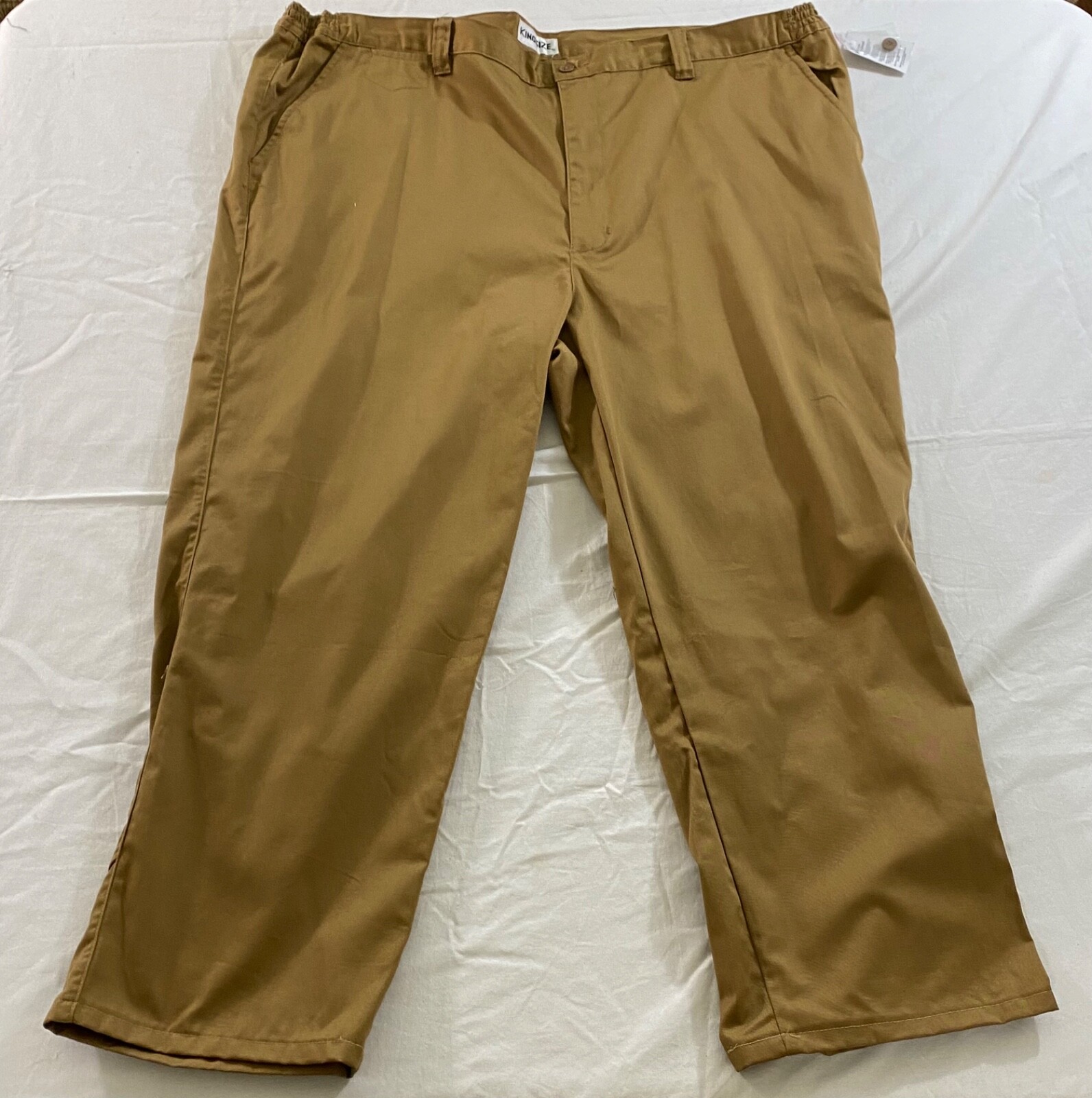 men's King Size pants size 48x29 copper elastic waist zipper five