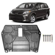 Front Engine Under Cover Splash Shield Fit For Toyota Sienna 2011-2020 Black