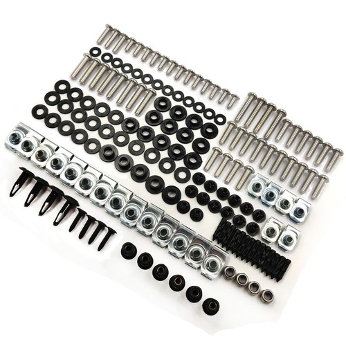Complete Screws Chrome Fairing Bolt Kit Fit For YAMAHA YZF R1 2004-2006 2005 - Foto 7 di 8