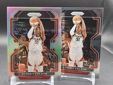 Sydney Colson - 2022 Prizm WNBA - Silver Prizm And Base #63 - Las Vegas Aces