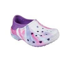 Toddler's Skechers Foamies Heart Charmer-Lil Miss Marble White/Multi Clog 308025