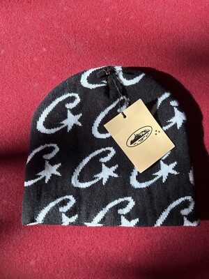 Corteiz ビーニー Corteiz Knit Stripe V2 Beanie Black/Cream メンズ - FW24 - JP