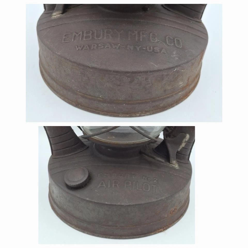 Embury Nº 2 Piloto Aéreo Queroseno Granero Linterna Estrella Fondo Nº 30 E EE. UU. Globo Transparente Foto 3 de 4