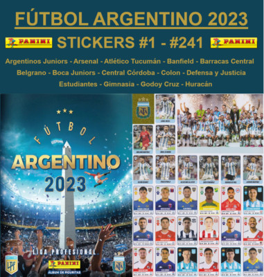 Panini Fútbol Argentino 2023 Stickers #1 - #241