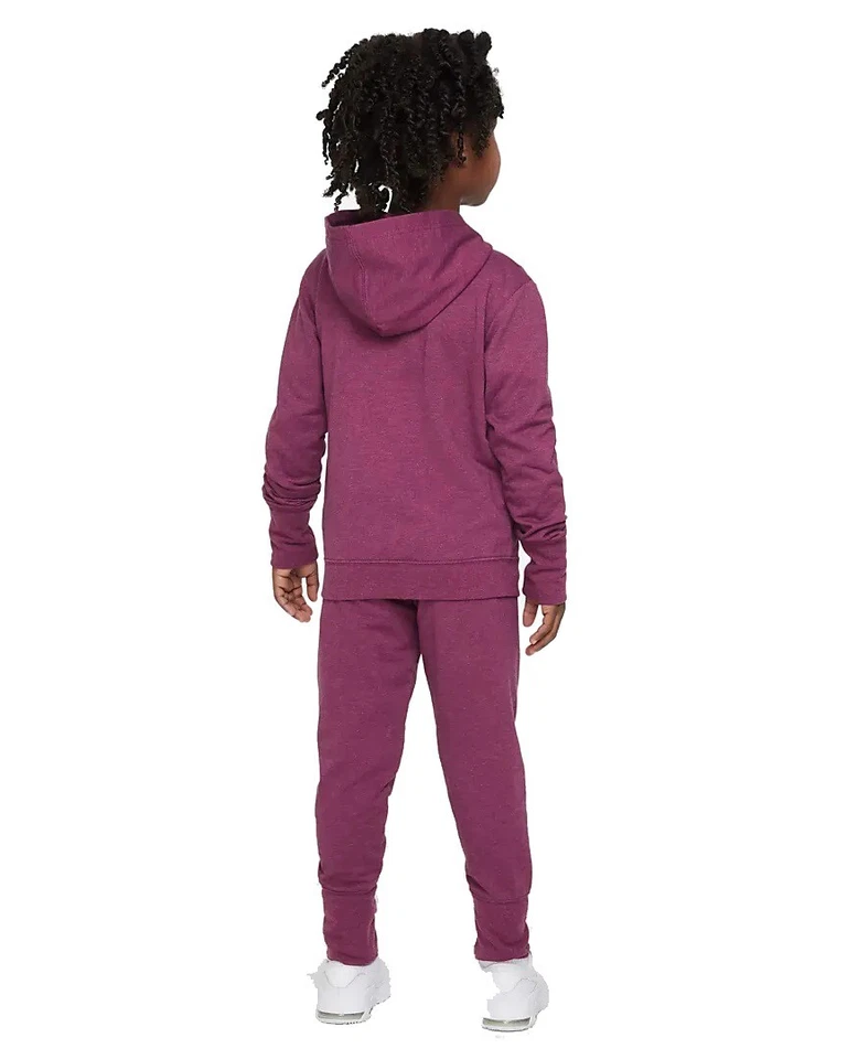 Tuta Nike Sportswear baby set felpa con zip e pantalone bambina casual logo moda - Immagine 2 di 4