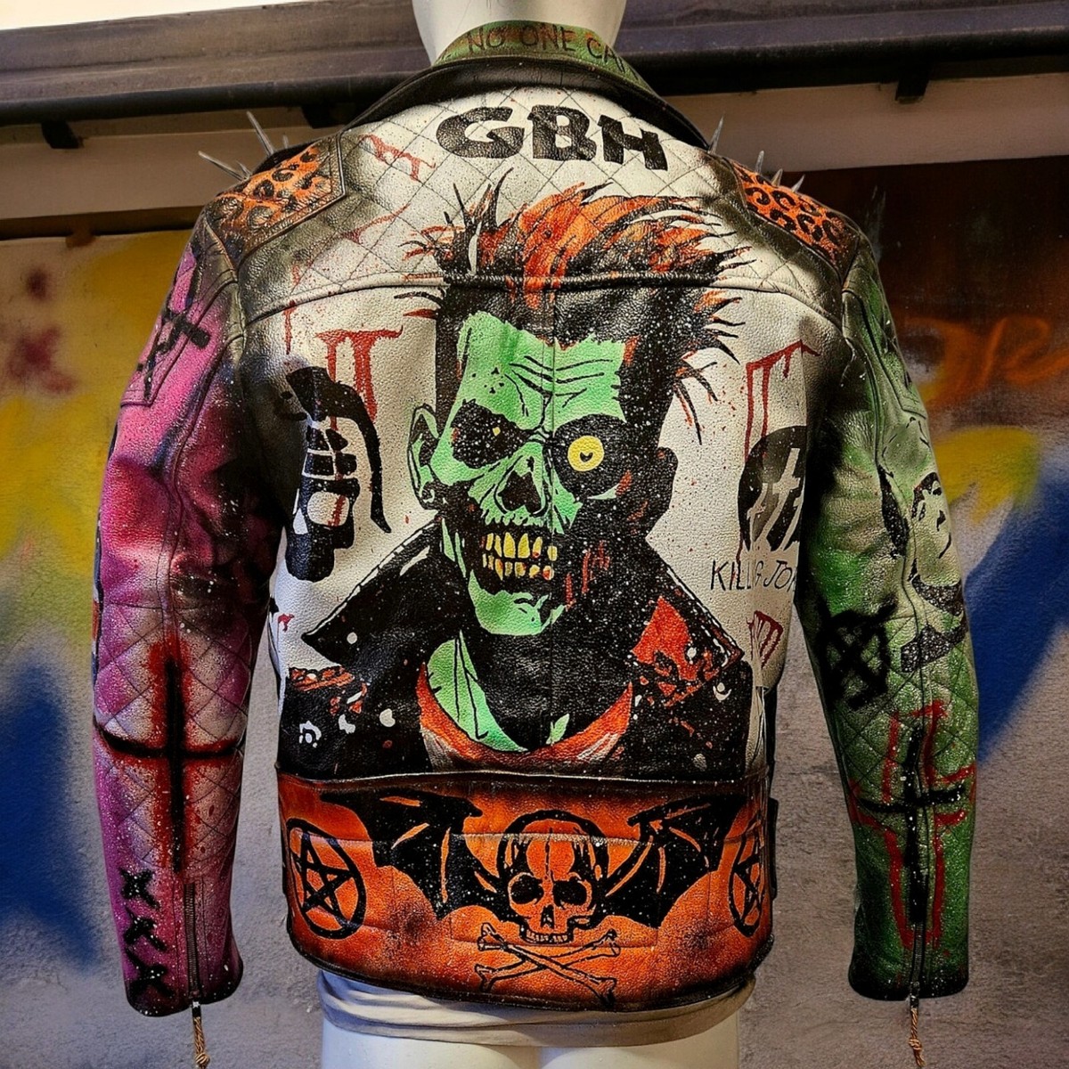 ジャケット・アウター Hiderock Design Damaged Blood Paint Coat ジャケット・アウター Hiderock Design Damaged Blood Paint