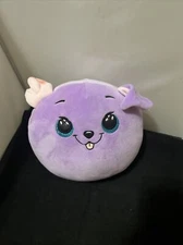 2021 TY Squish-a-Boos BITSY the Purple Dog Cushion Pillow Plush (Small Size) X8