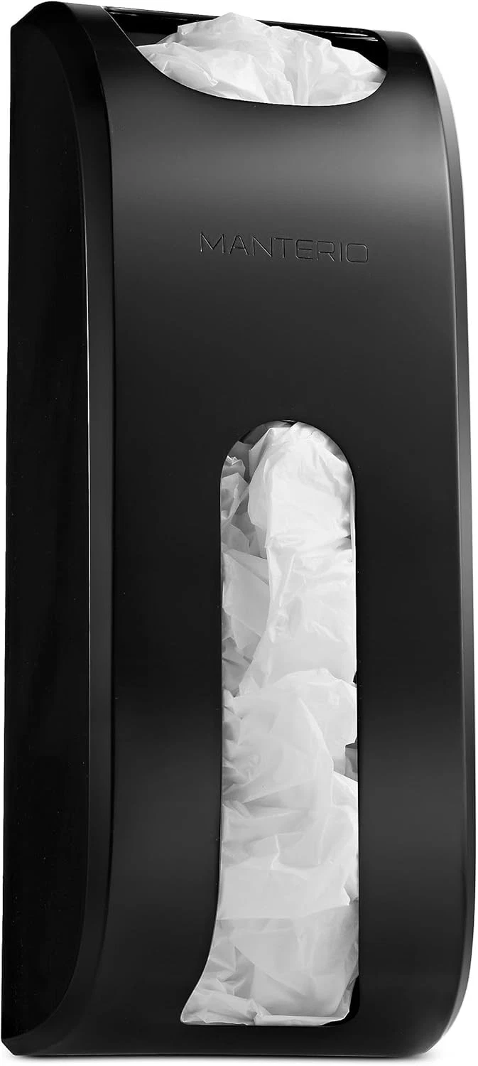 Manterio Plastic Bag Holder Wall Mount Kitchen Organizer
