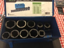 Grey Pneumatic Tools 3/4'' Dr Deep Metric Truck Wheel Service Socket Set 8133