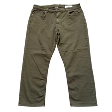 The Perfect Jean Athletic Pants 40x28 Short Green Olive Cotton Blend Stretch