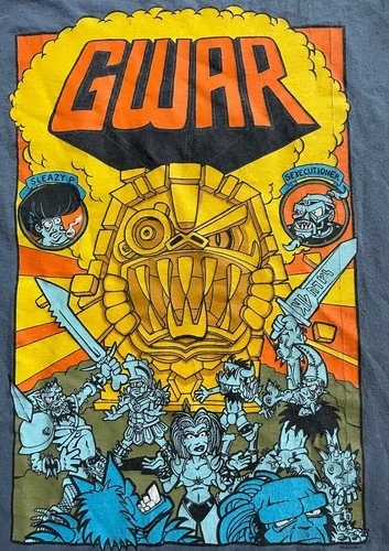 VTG 2000 GWAR Gwarmageddon Band Shirt, Blue Gray, Men’s M, H 2000s vintage concert t-shirt, vintage, single stitch, B+ condition