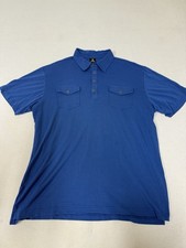 Kuhl Shirt Mens L Engineered Polo Lightweight Performance Double Pocket 53