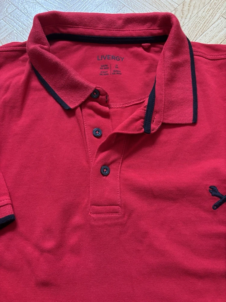 Hemd, Polohemd, rot, Livergy, Größe XXL 60/62, neuwertig
