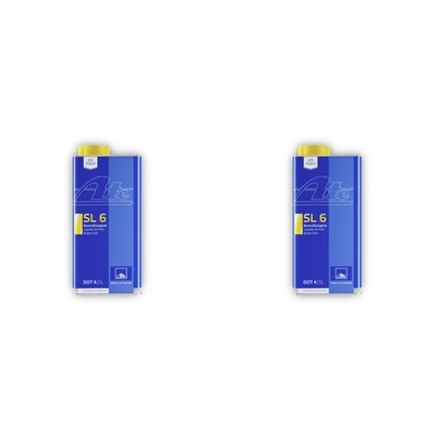 2x Bremsflüssigkeit SL 6 DOT 4 ATE 03.9901-6402.2 1 Liter Bremsen