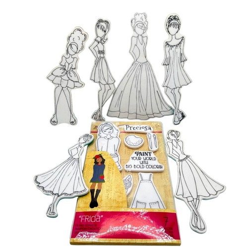 Julie Nutting Prima Marketing Doll Stamps Set Of 7