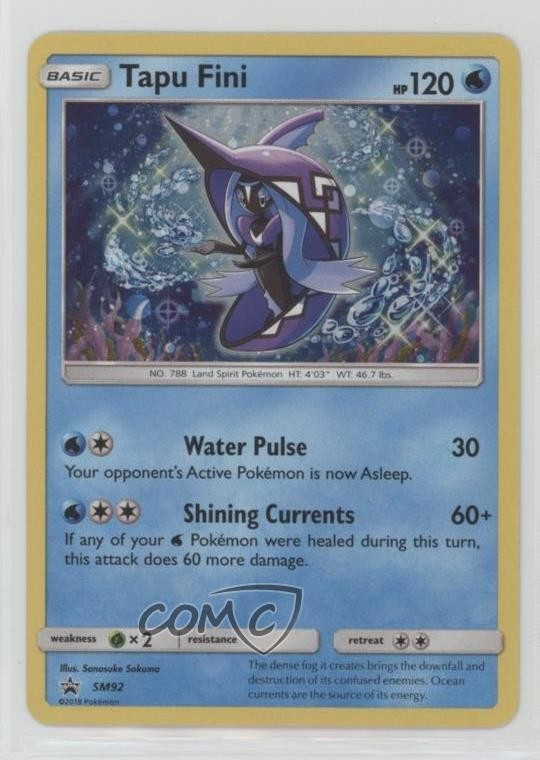 Tapu Fini Pokemon Sun & Moon Black Star Promo #SM92 nr2