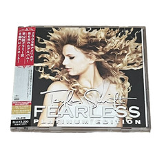 TAYLOR SWIFT -FEARLESS- PLATINUM EDITION JAPAN CD  DVD OBI,INSEWRT UICO-1180