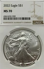 2022  Silver American Eagle• NGC• MS 70
