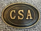 Civil War CSA Belt Plate 1861-1865 Reproduction Solid Brass Parsleys