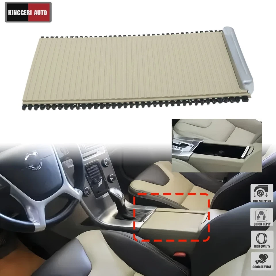 Beige NEW Console Housing Lid Fits For Volvo XC60 S60 V60 V60 Cross Country Foto 4 de 4
