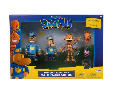 Dog Man Movie Action 5ct Figures Multipack 2025 Jakks Pacific