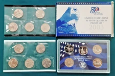2003 State Quarter PDS Set  Proofs with BU P&D! 15 Coins!  NV NE CO ND SD! Z6