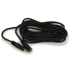 25ft 3.5mm 4 Conductor TRRS / 3 Band  Mic or Video M/F EXTENSION Cable