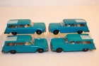 Four (4) 1965 BPW Matchbox / Lesney Vintage Studebaker Lark Wagonaire #42 Cars