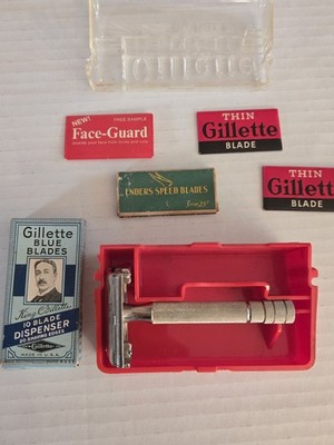 Vintage Gillette Razor Super-Speed One-Piece With Original Box Razors