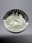 1oz STERLING SILVER South Carolina Round Medallion