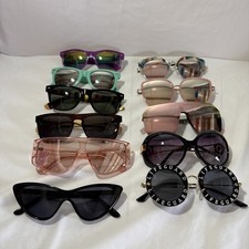 Mixed Lot 11 Pairs Sunglasses Costume Eyewear Accessories Fashion Styles Stylish