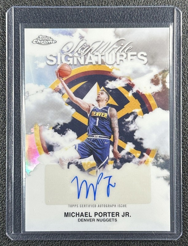 MICHAEL PORTER JR. 2025-26 TOPPS CHROME #SWS-MPJ SKYWRITE REFRACTOR AUTO