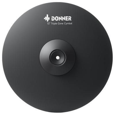 #ad #ad Donner 13 inch Mute Cymbal Triple Zone Crash Ride for Electric Drum Kit $95.75