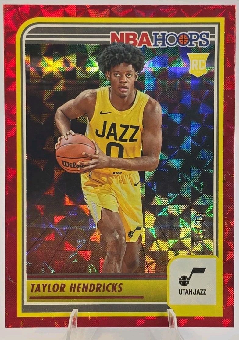 2023-24 Panini NBA Hoops - Rookies Taylor Hendricks #236 Hyper Red /99 (RC)