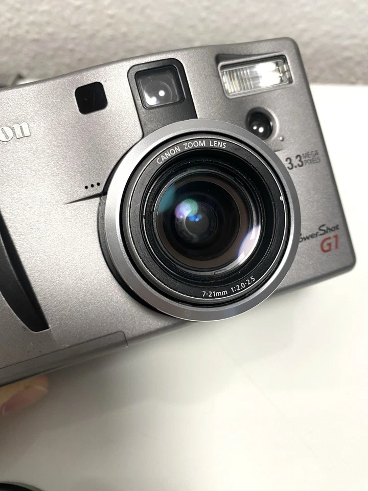 Canon Powershot G1 Silber / Vintage Retro Digitalkamera / Geprüft ✅ - Bild 4 von 4