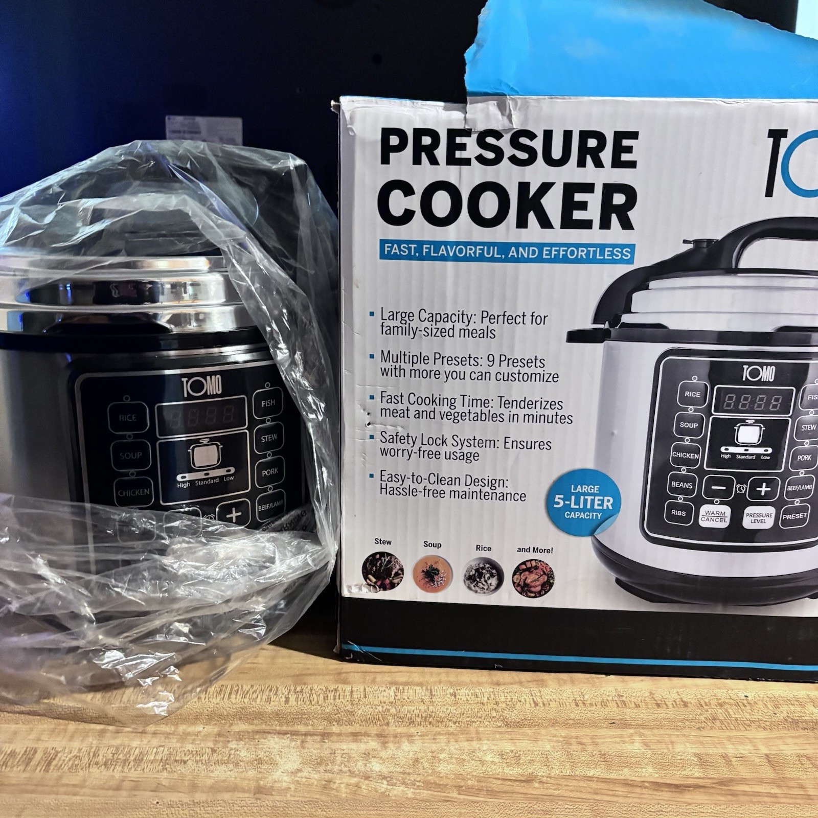 Large Capacity 5 Liter Fast Cooking Tm-24009 Brand New