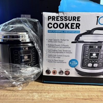 #ad Tomo Pressure Cooker Large Capacity 5 Liter Fast Cooking TM 24009 BRAND NEW $60.00