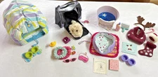 American Girl Doll Pet Dog "Coconut" with Accessories Large Lot