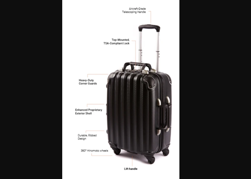 VinGardeValise Piccolo 5-Bottle Carry-on #VGVPiccolo01 - BLACK - Picture 2 of 4