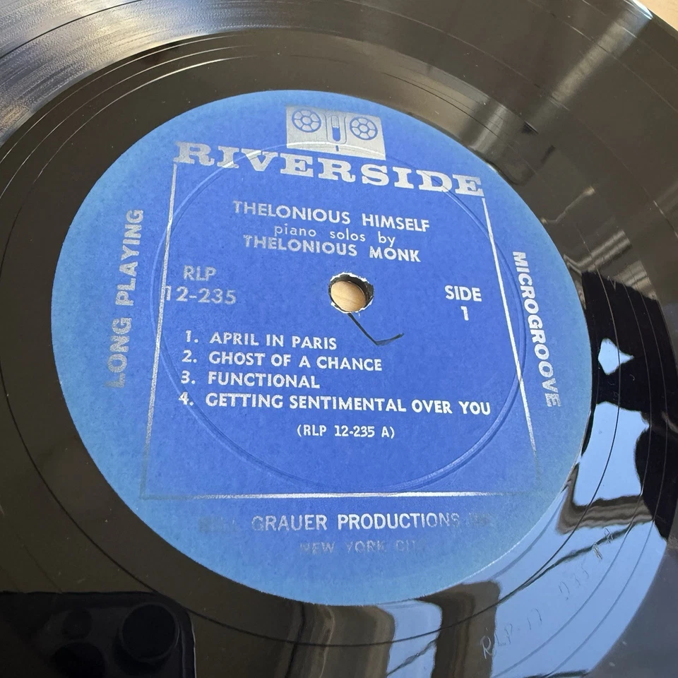 Thelonious Monk Thelonious Himself 1962 Mono Vinyl LP In Shrink VG+ - Image 3 of 4