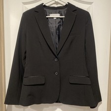 New York Company Womens Black Blazer Size 8 Lined Jacket