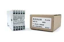 Redur PL614 Strom-Meßumformer, Ausg. 4-20mA/ 500 ohm/ 15V, Eing. 400/1A