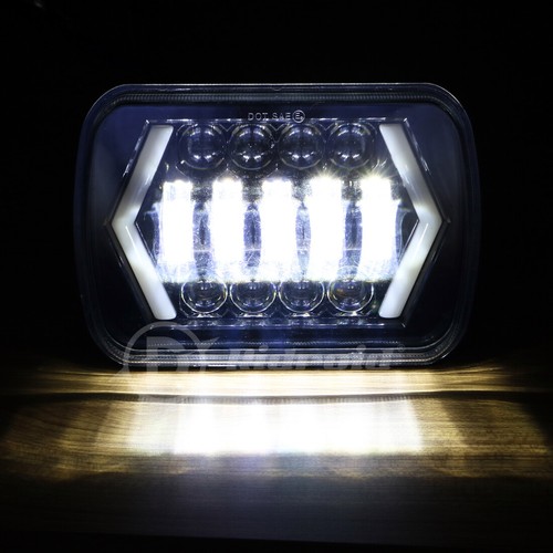 2 faros LED 5X7 7X6 haz sellado alto/lo para camionetas Nissan camioneta de carrocería dura D21 - Imagen 10 de 11