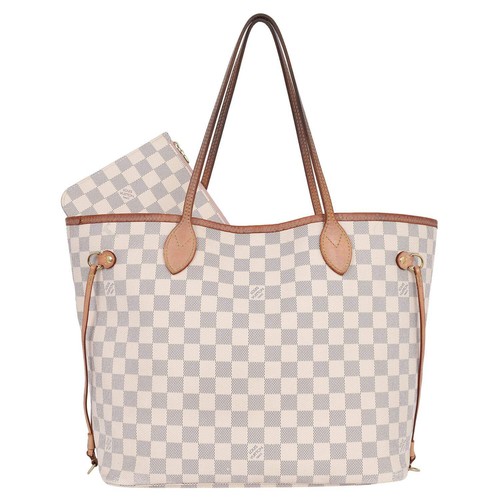 Louis Vuitton Damier Azur Canvas Neverfull MM Tote
