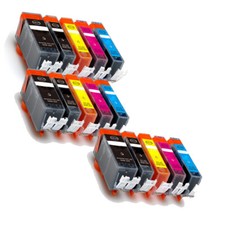 15 PK Ink Cartridges Set for PGI 225BK CLI 226 Pixma MG5220 MG5320 MG5120